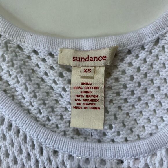 Sundance Catalog NWT White Crochet Dress XS - Picture 4 of 7